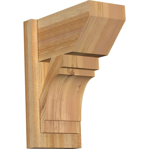 Ekena Millwork Merced Slat Rough Sawn Outlooker, Western Red Cedar, 8"W x 14"D x 18"H OUT08X14X18MRC06RWR - main
